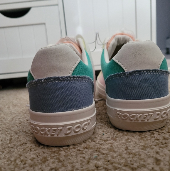 Women's Rocket Dog Retro Colorful Canvas Sneakers, Size 8 - Picture 6 of 9